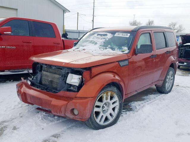 1D8GU58638W260167 - 2008 DODGE NITRO R/T ORANGE photo 2