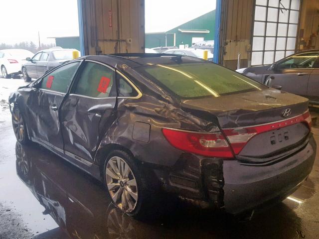 KMHFH4JG9DA323416 - 2013 HYUNDAI AZERA GLS SILVER photo 3