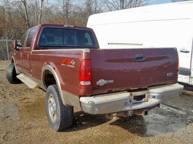 1FTWW31P26ED25315 - 2006 FORD F350 SRW S MAROON photo 3