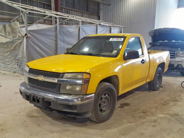 1GCCS149078194420 - 2007 CHEVROLET COLORADO YELLOW photo 2