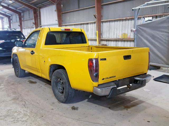 1GCCS149078194420 - 2007 CHEVROLET COLORADO YELLOW photo 3