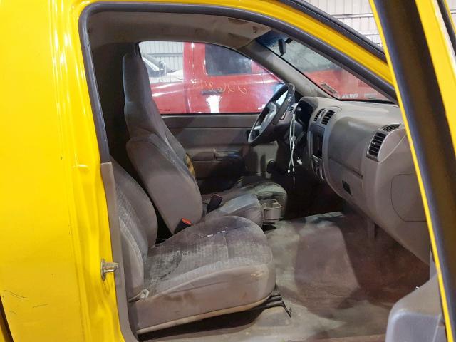 1GCCS149078194420 - 2007 CHEVROLET COLORADO YELLOW photo 5