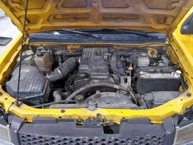 1GCCS149078194420 - 2007 CHEVROLET COLORADO YELLOW photo 7