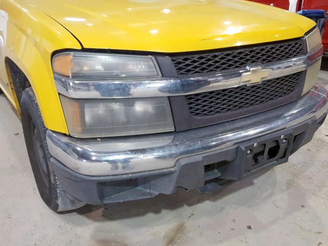 1GCCS149078194420 - 2007 CHEVROLET COLORADO YELLOW photo 9