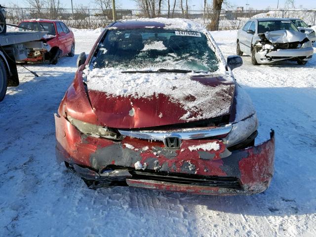 2HGFA15377H016297 - 2007 HONDA CIVIC DX RED photo 9