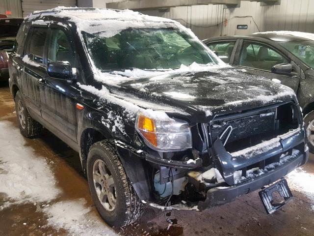 5FNYF18558B010639 - 2008 HONDA PILOT EXL BLACK photo 1