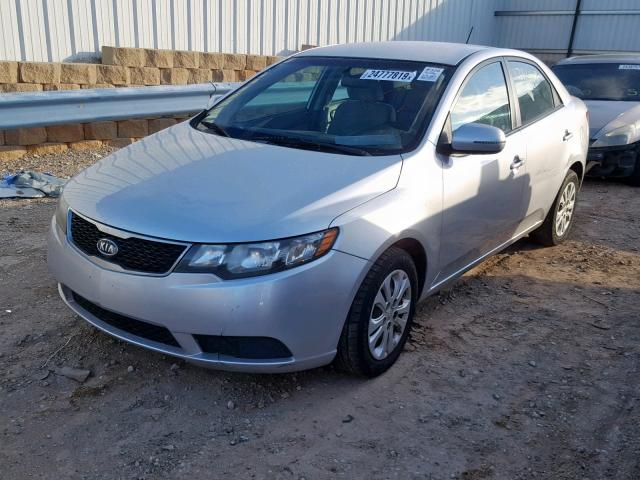 KNAFU4A25C5551437 - 2012 KIA FORTE EX SILVER photo 2