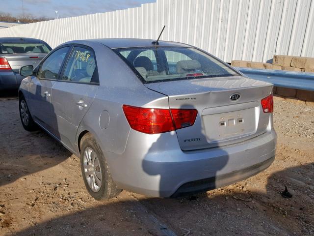 KNAFU4A25C5551437 - 2012 KIA FORTE EX SILVER photo 3