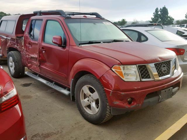 1N6AD09U67C415344 - 2007 NISSAN FRONTIER C BURGUNDY photo 1