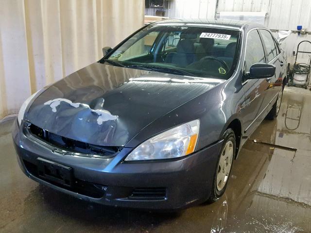 1HGCM56456A056755 - 2006 HONDA ACCORD LX GRAY photo 2