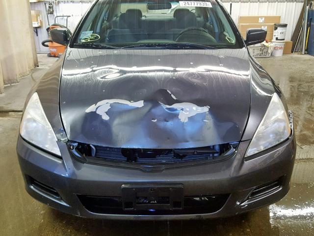 1HGCM56456A056755 - 2006 HONDA ACCORD LX GRAY photo 9