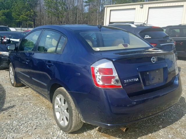 3N1AB61E18L707184 - 2008 NISSAN SENTRA 2.0 BLUE photo 3