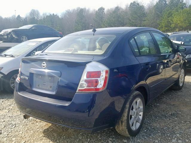 3N1AB61E18L707184 - 2008 NISSAN SENTRA 2.0 BLUE photo 4