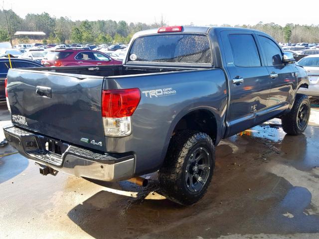 5TFHW5F18AX140594 - 2010 TOYOTA TUNDRA CRE GRAY photo 4