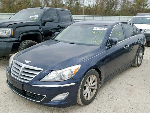 KMHGC4DD6DU212471 - 2013 HYUNDAI GENESIS 3. BLUE photo 2