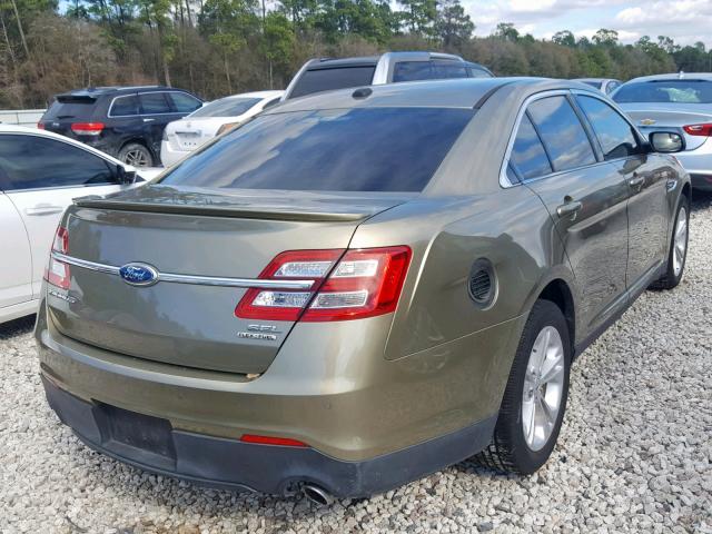 1FAHP2E85DG109100 - 2013 FORD TAURUS SEL GREEN photo 4