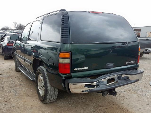 1GNEC13Z24R212615 - 2004 CHEVROLET TAHOE C150 GREEN photo 3