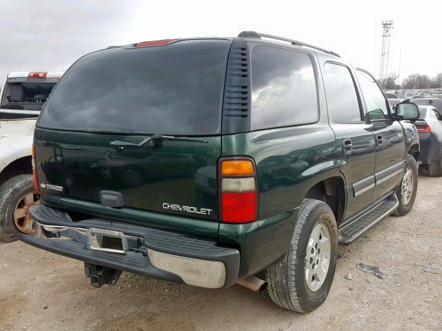 1GNEC13Z24R212615 - 2004 CHEVROLET TAHOE C150 GREEN photo 4