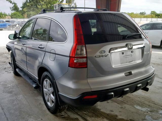 JHLRE38738C056524 - 2008 HONDA CR-V EXL GRAY photo 3