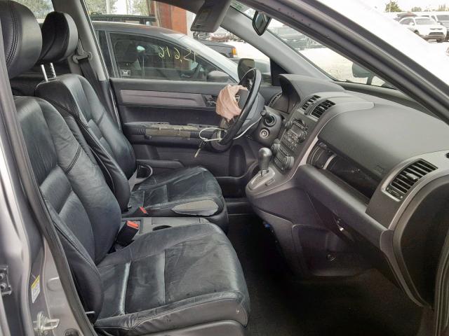 JHLRE38738C056524 - 2008 HONDA CR-V EXL GRAY photo 5