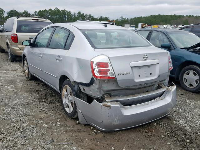 3N1AB61E68L651484 - 2008 NISSAN SENTRA 2.0 SILVER photo 3