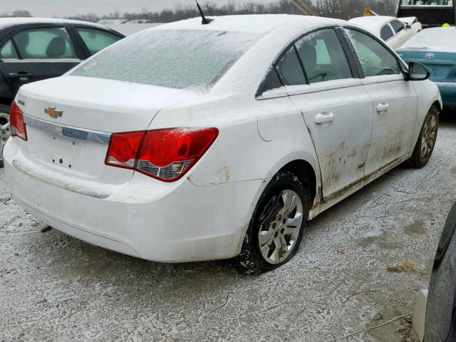 1G1PD5SH5C7253399 - 2012 CHEVROLET CRUZE LS WHITE photo 4