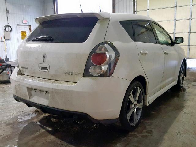 5Y2SR67039Z436809 - 2009 PONTIAC VIBE GT WHITE photo 4