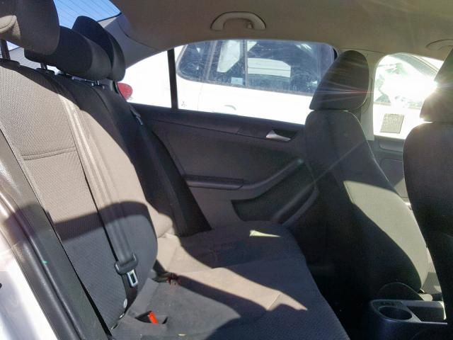 3VW2K7AJ4DM358351 - 2013 VOLKSWAGEN JETTA BASE WHITE photo 6