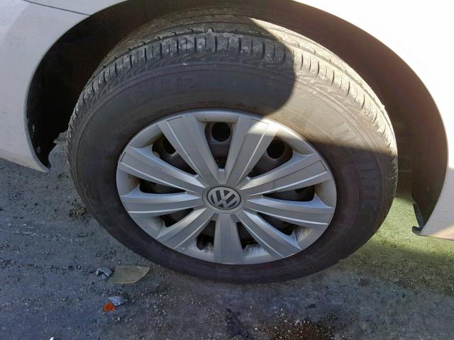 3VW2K7AJ4DM358351 - 2013 VOLKSWAGEN JETTA BASE WHITE photo 9