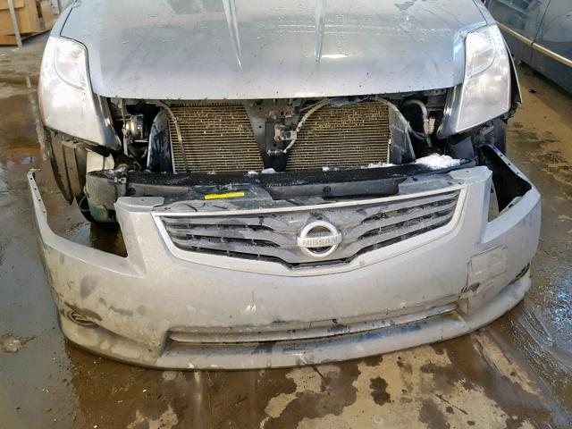 3N1AB6AP2AL655393 - 2010 NISSAN SENTRA 2.0 GRAY photo 9