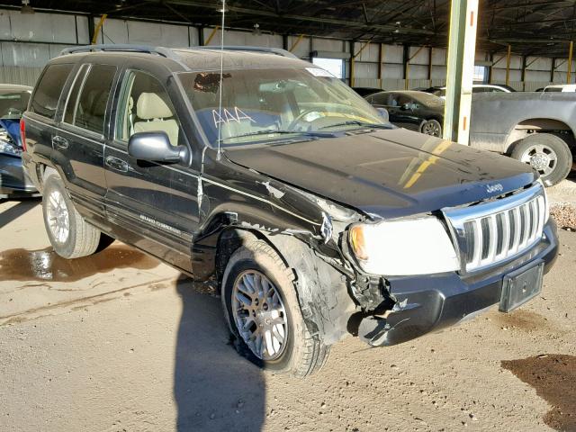 1J4GX58N54C222331 - 2004 JEEP GRAND CHER BLACK photo 1