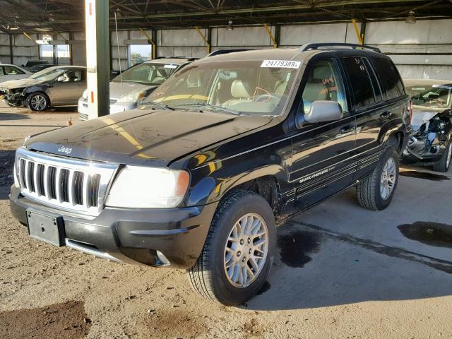 1J4GX58N54C222331 - 2004 JEEP GRAND CHER BLACK photo 2