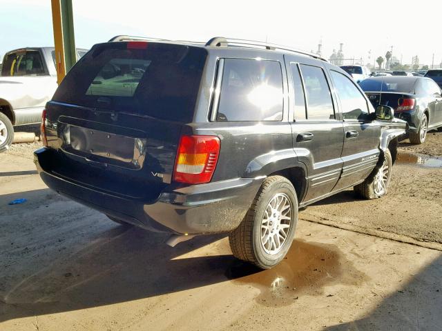 1J4GX58N54C222331 - 2004 JEEP GRAND CHER BLACK photo 4