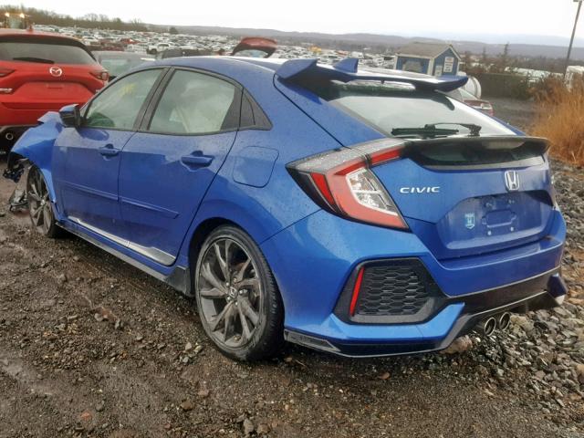 SHHFK7H93JU404332 - 2018 HONDA CIVIC SPOR BLUE photo 3