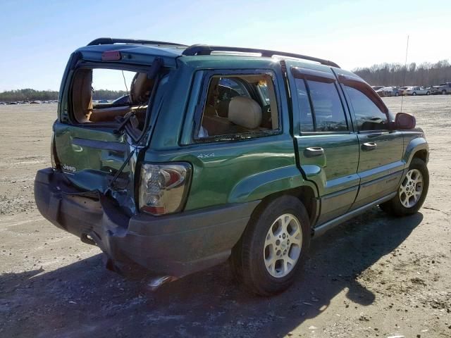 1J4GW58N1XC642031 - 1999 JEEP GRAND CHER GREEN photo 4