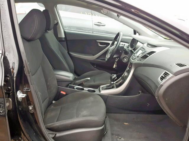 5NPDH4AE4FH637867 - 2015 HYUNDAI ELANTRA SE BLACK photo 5