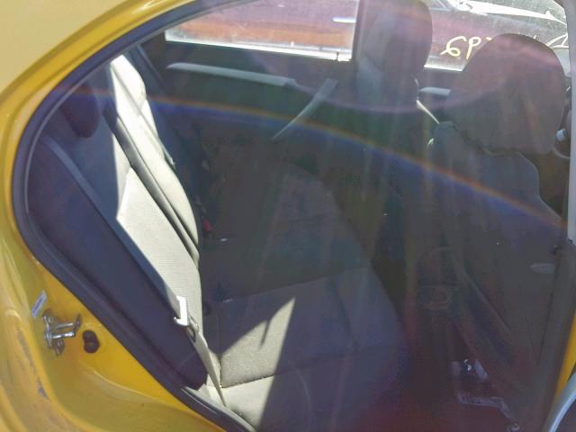 KL1TD5DE5AB128963 - 2010 CHEVROLET AVEO LS YELLOW photo 6