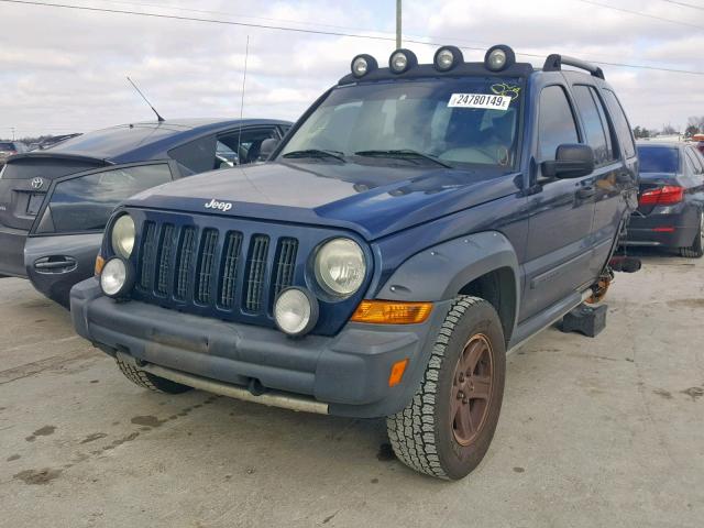 1J4GK38K05W543492 - 2005 JEEP LIBERTY RE BLUE photo 2