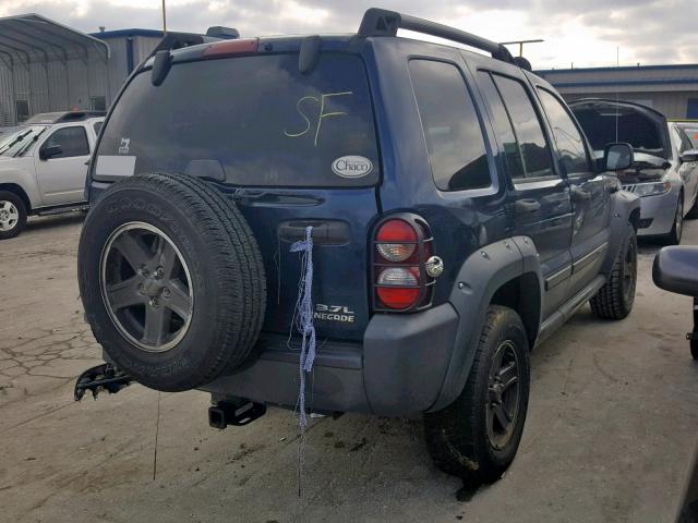 1J4GK38K05W543492 - 2005 JEEP LIBERTY RE BLUE photo 4