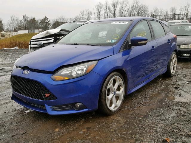 1FADP3L95EL285248 - 2014 FORD FOCUS ST BLUE photo 2