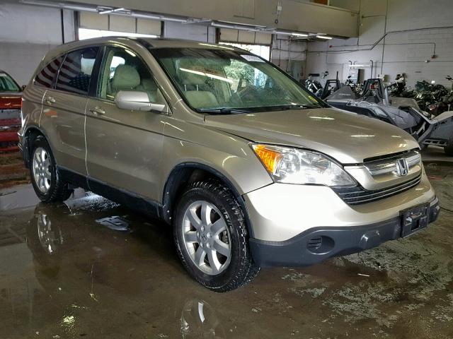 JHLRE38727C011928 - 2007 HONDA CR-V EXL TAN photo 1