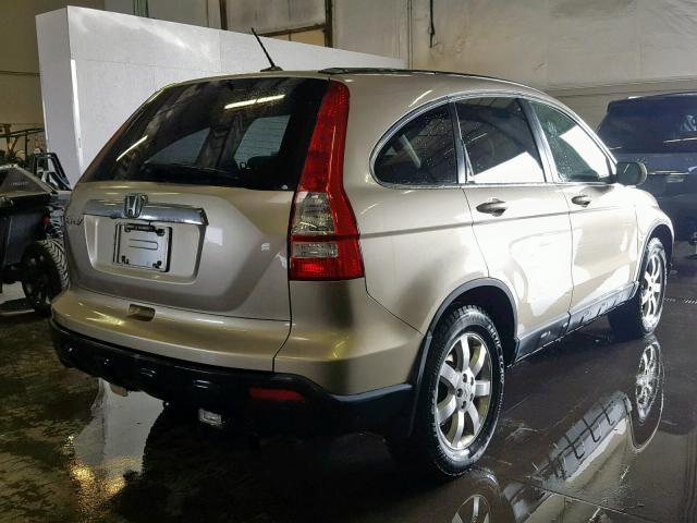 JHLRE38727C011928 - 2007 HONDA CR-V EXL TAN photo 4