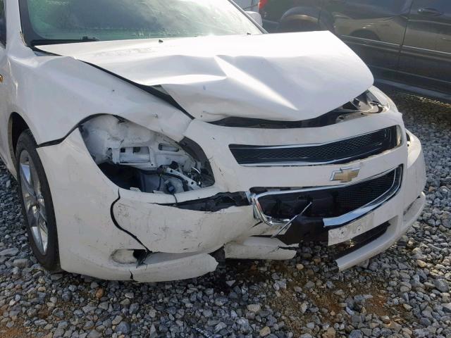 1G1ZH57B58F285428 - 2008 CHEVROLET MALIBU 1LT WHITE photo 9