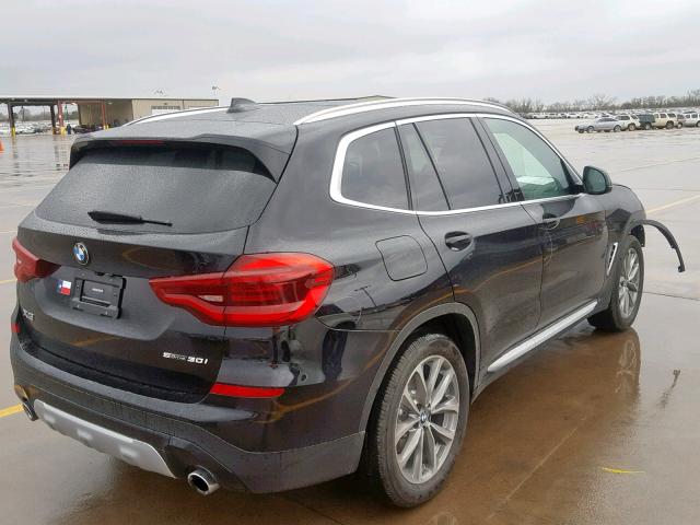 5UXTR7C57KLF33775 - 2019 BMW X3 SDRIVE3 BLACK photo 4