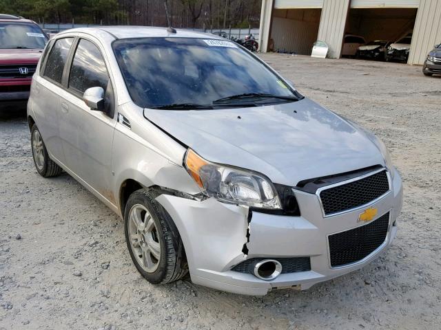 KL1TG66E89B352038 - 2009 CHEVROLET AVEO LT SILVER photo 1