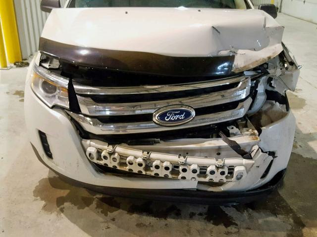 2FMDK3GC2DBE17262 - 2013 FORD EDGE SE WHITE photo 7