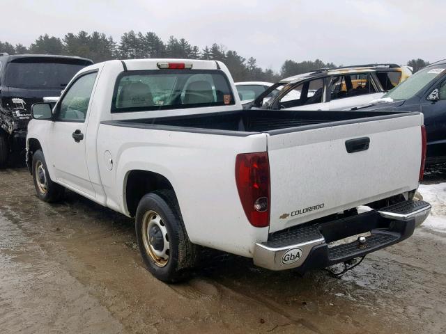 1GCCS148068228085 - 2006 CHEVROLET COLORADO WHITE photo 3