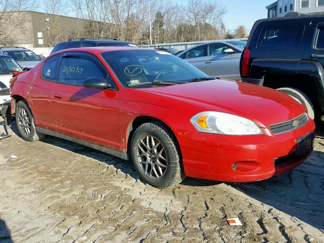 2G1WJ15K779144094 - 2007 CHEVROLET MONTE CARL RED photo 1