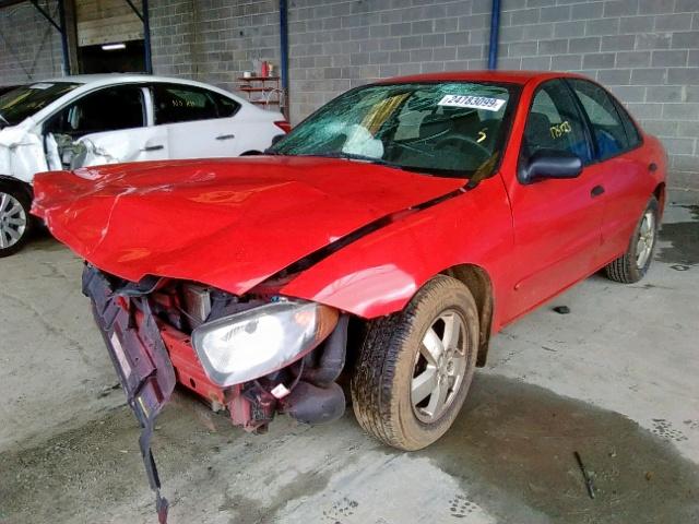 1G1JF52F447229286 - 2004 CHEVROLET CAVALIER L RED photo 2