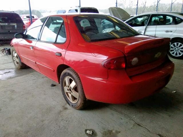 1G1JF52F447229286 - 2004 CHEVROLET CAVALIER L RED photo 3